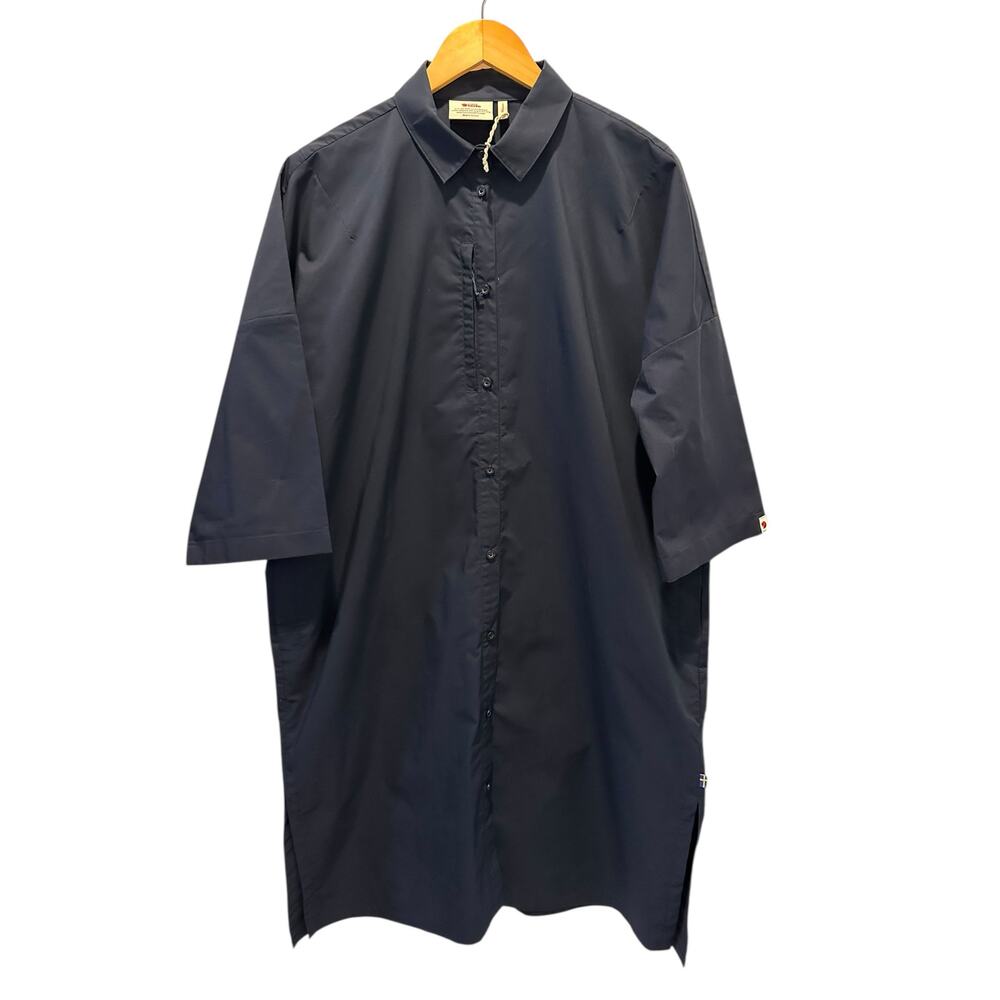 NWOT Fjällräven High Coast Shade Dress Navy Women’s L $135 Retail Gorpcore - Picture 4 of 11